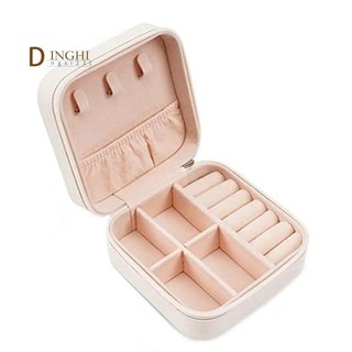 Hộp đựng đồ trang sức du lịch nhỏ, Hộp đựng đồ trang sức di động trưng bày cho bông tai, nhẫn, dây chuyền, hộp trang sức bền