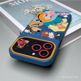 Ốp điện thoại di động Apple 14promax dùng cho cửa sổ mới công chúa Disney iphone13pro12/11 mềm 7p QPMP