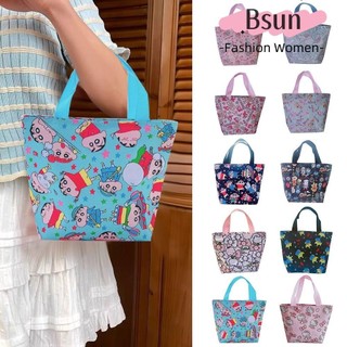 Túi Tote BSUNS, Túi Đeo Ngang Cinnamoroll Melody KT Dung Tích Lớn, Túi Đeo Vai Anime Có Thể Tái Sử Dụng Với Dây Kéo Crayon Shin-chan Túi Xách Một Vai Cho Trẻ Em