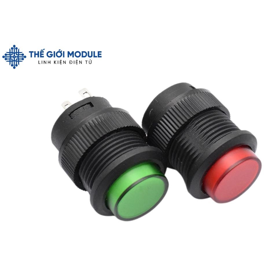 [Có sẵn] [Rẻ vô địch] Công tắc, Nút nhấn giữ có đèn R16-503AD 16MM - thegioimodule