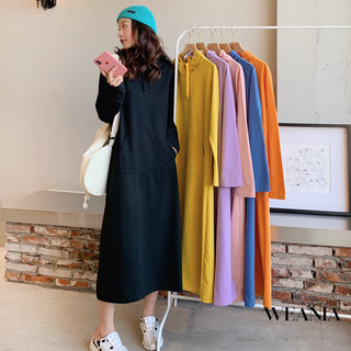 Áo Hoodie mỏng WEANIA Áo thun dài tay dáng rộng Plus Size Áo len dài