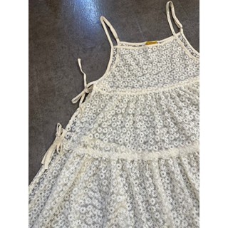 Váy/ Đầm Babydoll 2 Dây Hoa Nhí DAISY Vintage/ Mori/ Coquette Cột Dây Thắt Eo