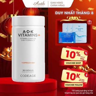 Viên uống Vitamin tổng hợp tăng cường miễn dịch Codeage ADK Vitamins 180 viên