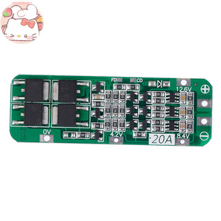 Onemeter 3S 20A Li-ion Lithium 18650 Bộ sạc PCB BMS Bảng bảo vệ 12.6V EN