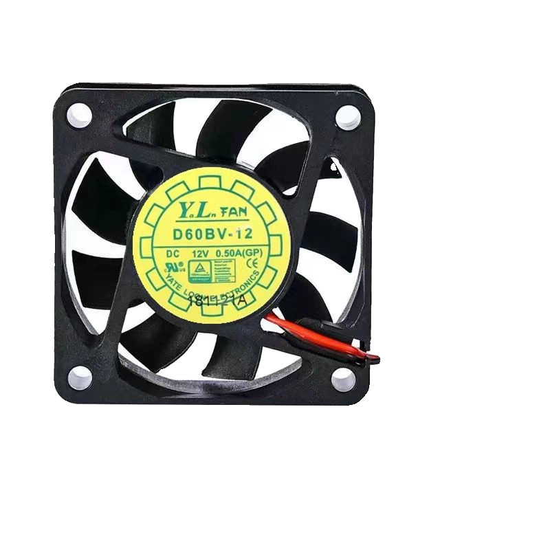Quạt làm mát máy chủ âm lượng không khí cao Yuelun D60BV-12 6025 12V 0.50 A 6CM / cm
