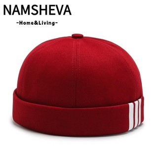 NAMSHEVA tròn, Mũ Cotton Hip Hop in sọc, Thể thao ngoài trời không vành có thể điều chỉnh 2024