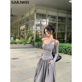 SAILIWEI váy Đầm váy nữ body đầm Popular Dễ thương Trendy Stylish WLQ2480AM0 33Z240815