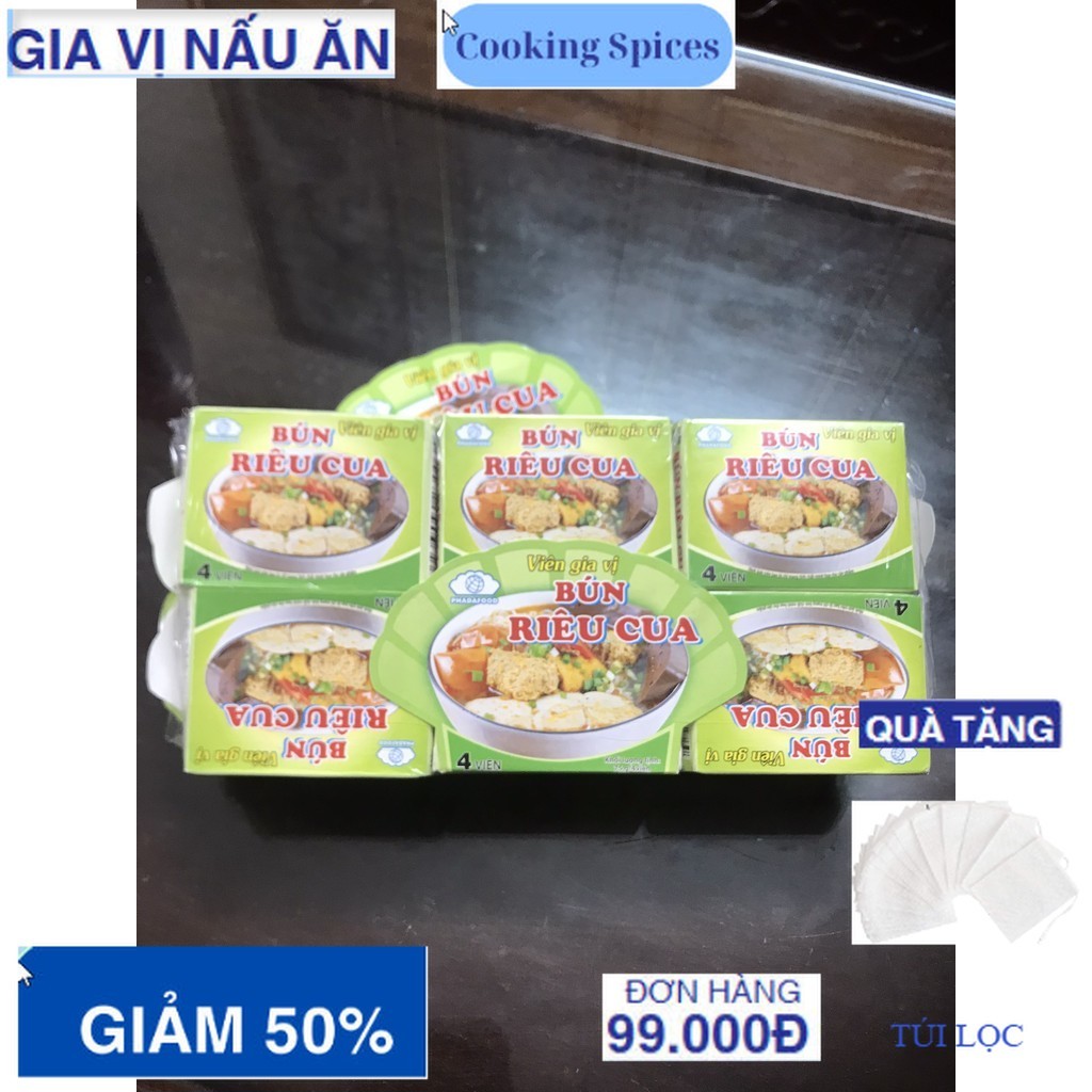 12 hộp nấu nước dùng Bún riêu cua