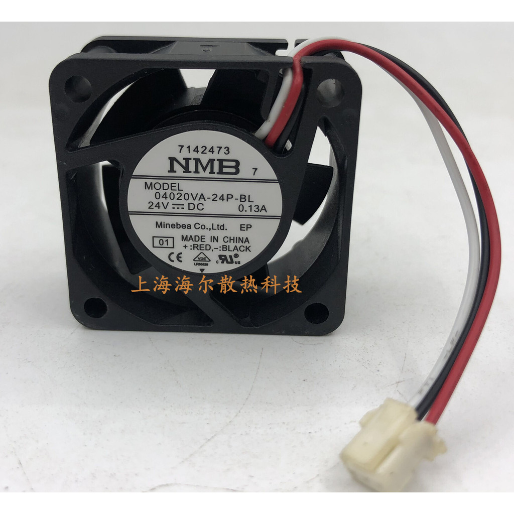 Quạt chuyên dụng truyền động Yasugawa ba dây NMB 4CM 04020VA-24P-BL 24V 0.13A