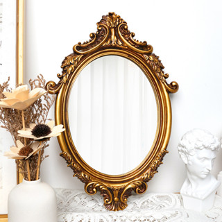 Ciro [Ưu tiên] Gương trang điểm cổ điển kiểu Pháp Phong cách cung điện Gương vàng dập nổi Châu Âu Đạo cụ chụp ảnh đám cưới Phòng thu ảnh Đồ trang trí chụp ảnh