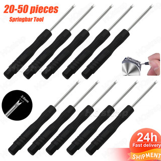 20 / 50 Chiếc Dây Đồng Hồ Lò Xo Thanh Dụng Cụ Nhựa Springbar Dụng Cụ Tẩy Dụng Cụ Lắp Đặt Đường Kính 2.0mm Đồng Hồ Phụ Kiện