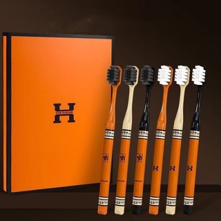 Hộp 6 Bàn Chải Đánh Răng Lông Mềm H kèm hộp đựng sang trọng Nội Dung 1678