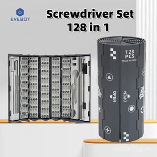 Evebot 128in1 đa chức năng chính xác Screwdriver thiết lập, với xây dựng trong magnetizer & uốn ống, 128 mô hình của mũi khoan, sửa chữa điện thoại, máy tính, máy ảnh, kính, vv