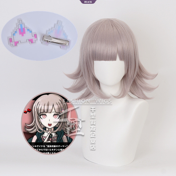 Anime Danganronpa: Kích Hoạt Happy Havoc Nanami ChiaKi Cosplay Tóc Giả Vai Trò Chơi Halloween Chịu N