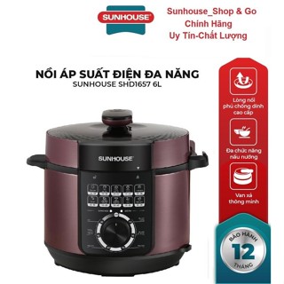 Nồi áp suất điện đa năng Sunhouse SHD1657, BH 12 tháng