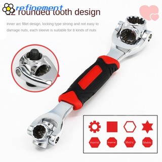 Ổ cắm cờ lê phản hồi, Cờ lê Ratchet hai đầu xoay 360 độ, Cờ lê lục giác cầm đa chức năng 52 trong 1 có thể điều chỉnh Hone