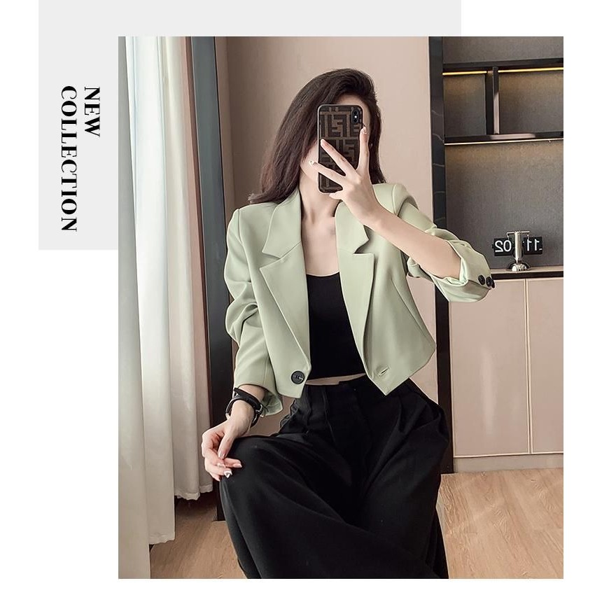 Áo blazer áo vest croptop dáng ngắn dài tay cho nữ phong cách cá tính Quảng Châu ÁO COPTOP | BigBuy360 - bigbuy360.vn