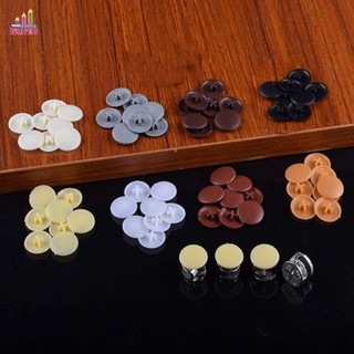 Jesjeliu Tự khai thác Snap Cap Phần cứng nội thất Vòng nhựa 100 chiếc Bu lông Lỗ móng tay bên ngoài Ẩn nắp vít làm đẹp