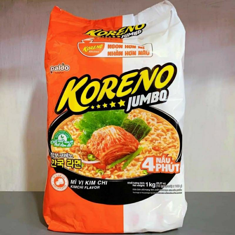 10 Gói mỳ KORENO vị KIM CHI