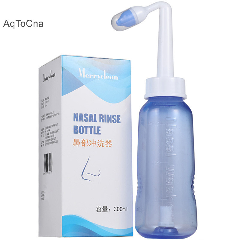 Aqtocna Người Lớn Kid Nasal Wash Neti Nồi Rửa Sạch Sinus Dị Ứng Giảm Áp Lực Mũi HGVN