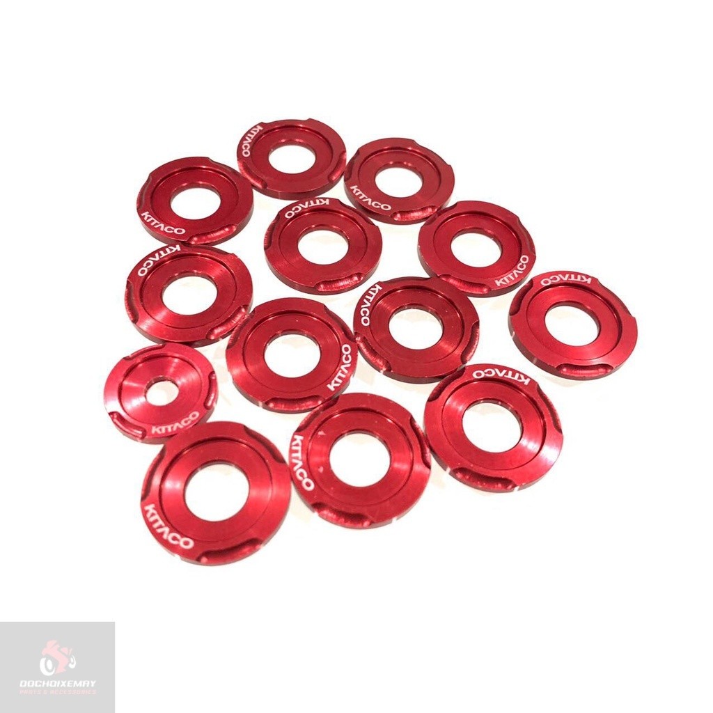 Long đền Kitaco nhôm 6li 8li màu đỏ gắn mọi loại xe . DoChoiXeMay