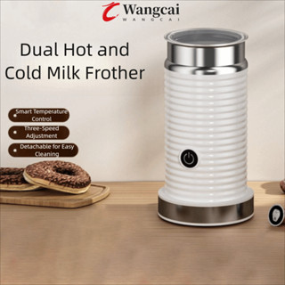 Máy tạo bọt sữa tự động WANGMCAI, Máy tạo bọt sữa điện cà phê tự động nóng lạnh, Dụng cụ nhà bếp Hiệu ứng kép Máy tạo bọt sữa Latte Cappuccino đa chức năng Sử dụng tại nhà