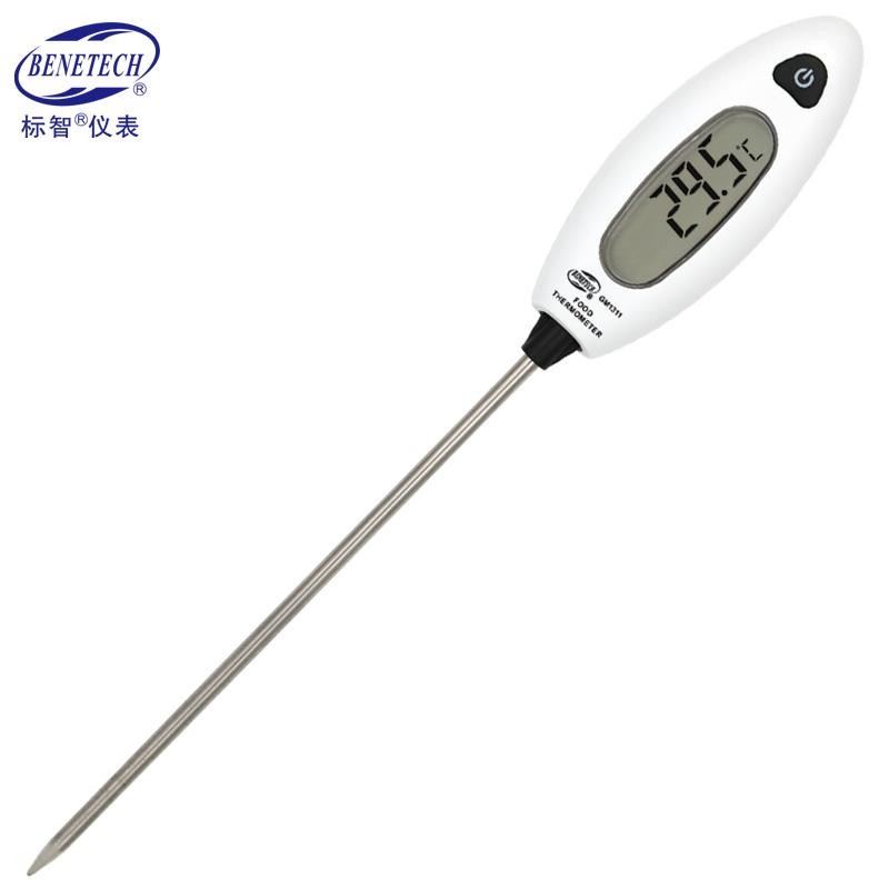 Nhiệt kế thực phẩm Bizhi GM1311 Loại đầu dò Nhiệt kế điện tử Nhà bếp nhanh Nhiệt độ nước Nhiệt độ dầ