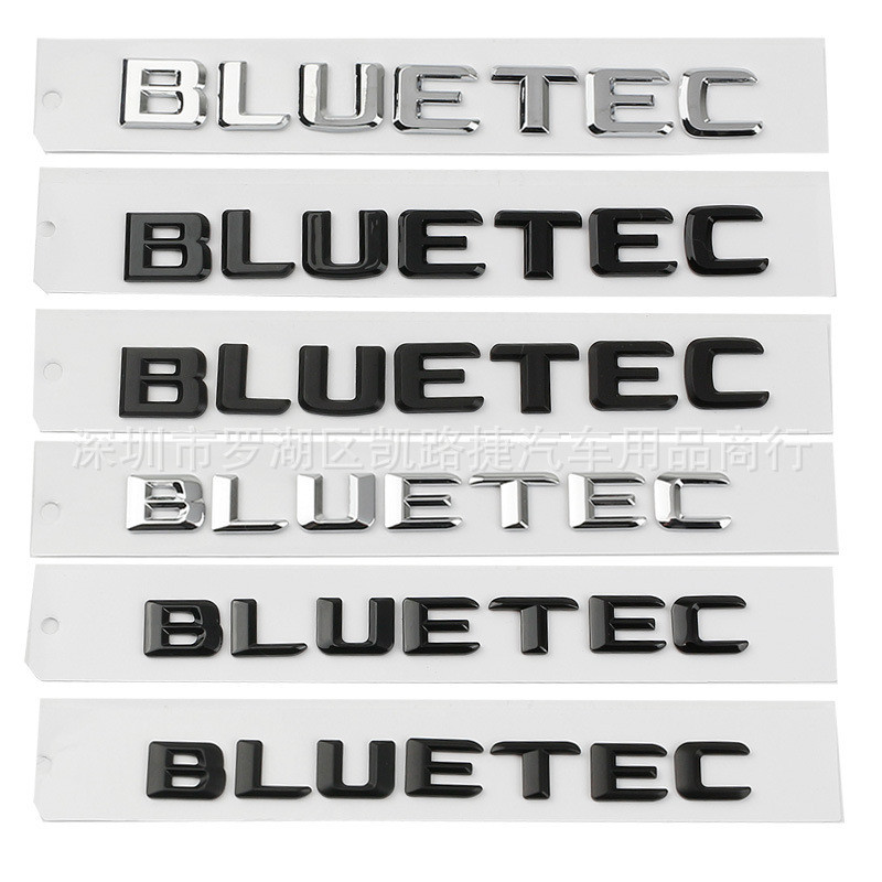Thích hợp cho Mercedes-Benz Phiên bản Diesel Sửa đổi Logo xe BLUETEC Logo tiếng Anh ML350 ML500 Nhãn