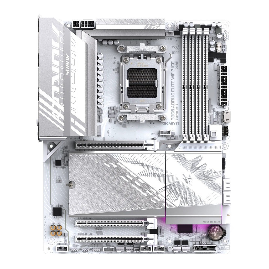 Mainboard GIGABYTE B850 AORUS ELITE AX WIFI 7 Chính Hãng | ATX | Trắng + Đen | New 100% | BigBuy360 - bigbuy360.vn