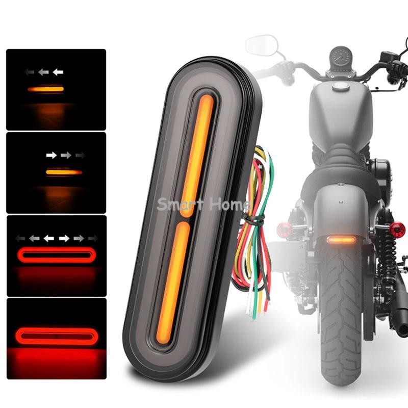 DC10-80V 60led Xe Máy Đuôi Đèn DC10-80V Xe Máy Đuôi Đèn Tuần Tự Bật Tín Hiệu Đèn DRL Dừng Phanh Cho 