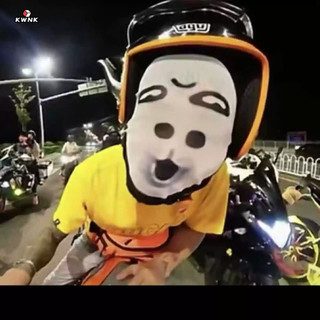 Mặt nạ biểu cảm khuôn mặt ngộ KWNK, Mặt nạ hóa trang hình nhân vật ngộ nghĩnh vải lưới co giãn, thoáng mát và thoải mái