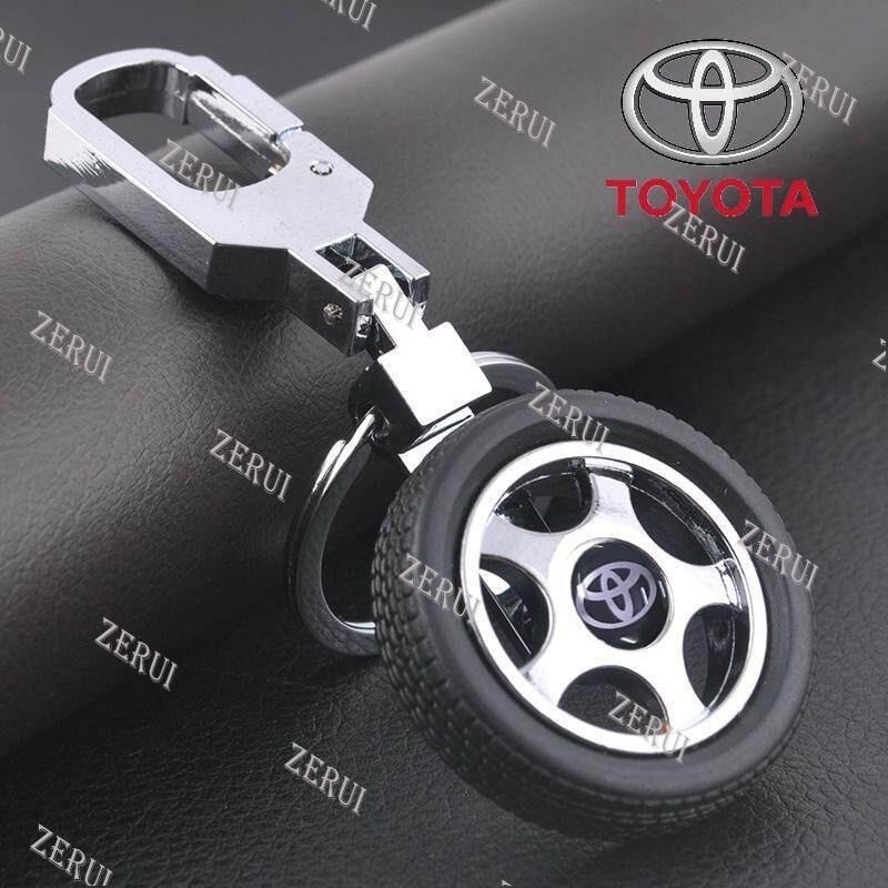 ZR Dành Cho Xe Toyota Logo Móc Khóa Ô Tô Móc Khóa Lốp Bánh Xe Chìa Khóa Cho Xe Toyota Rush Wigo Inno