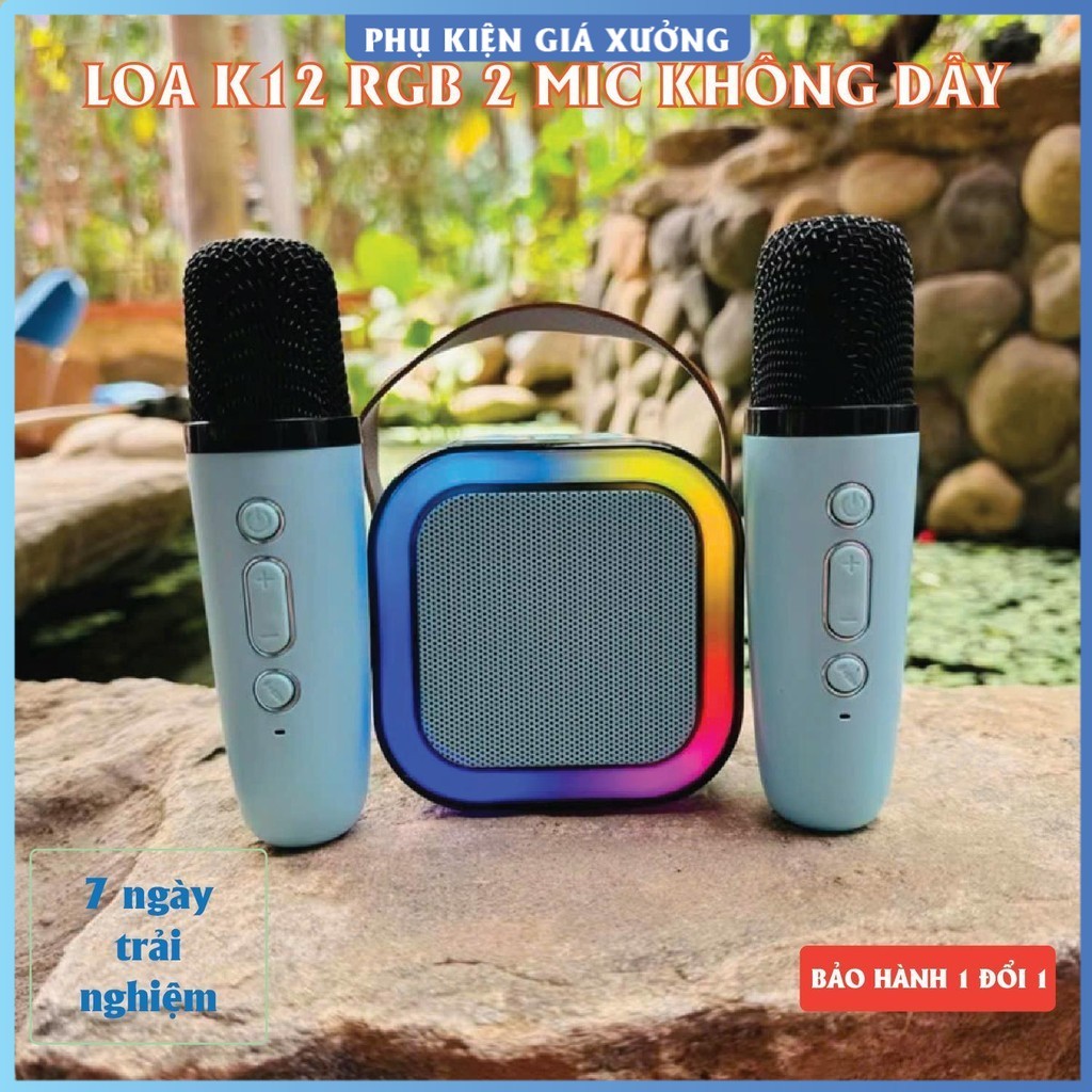 Loa kéo karaoke. Loa Bluetooth Karaoke Mini 2 Mic K1. Loa mini. Loa K12. Loa Karaoke Mini – CÓ ĐÈN L