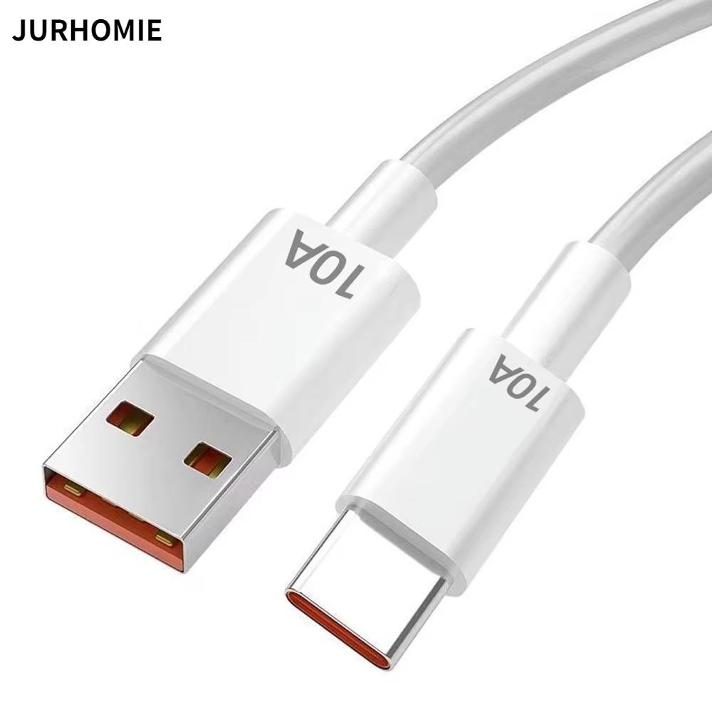 Dây sạc nhanh JURHOMIE, Cáp 120W 10A 10A Loại C, Cáp sạc USB Dây cáp dữ liệu USB C cho Huawei