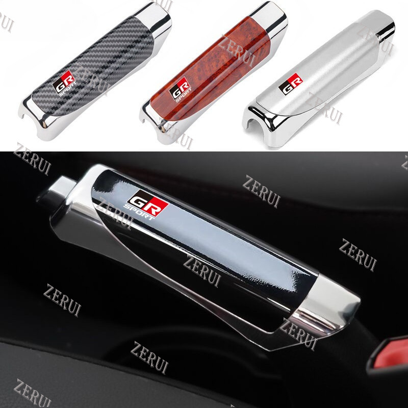 ZR Toyota GR Xe Tay Phanh Bao Da Phanh Tay Sợi Carbon Sọc Phanh Tay Dành Cho Xe Toyota Prius Fortune