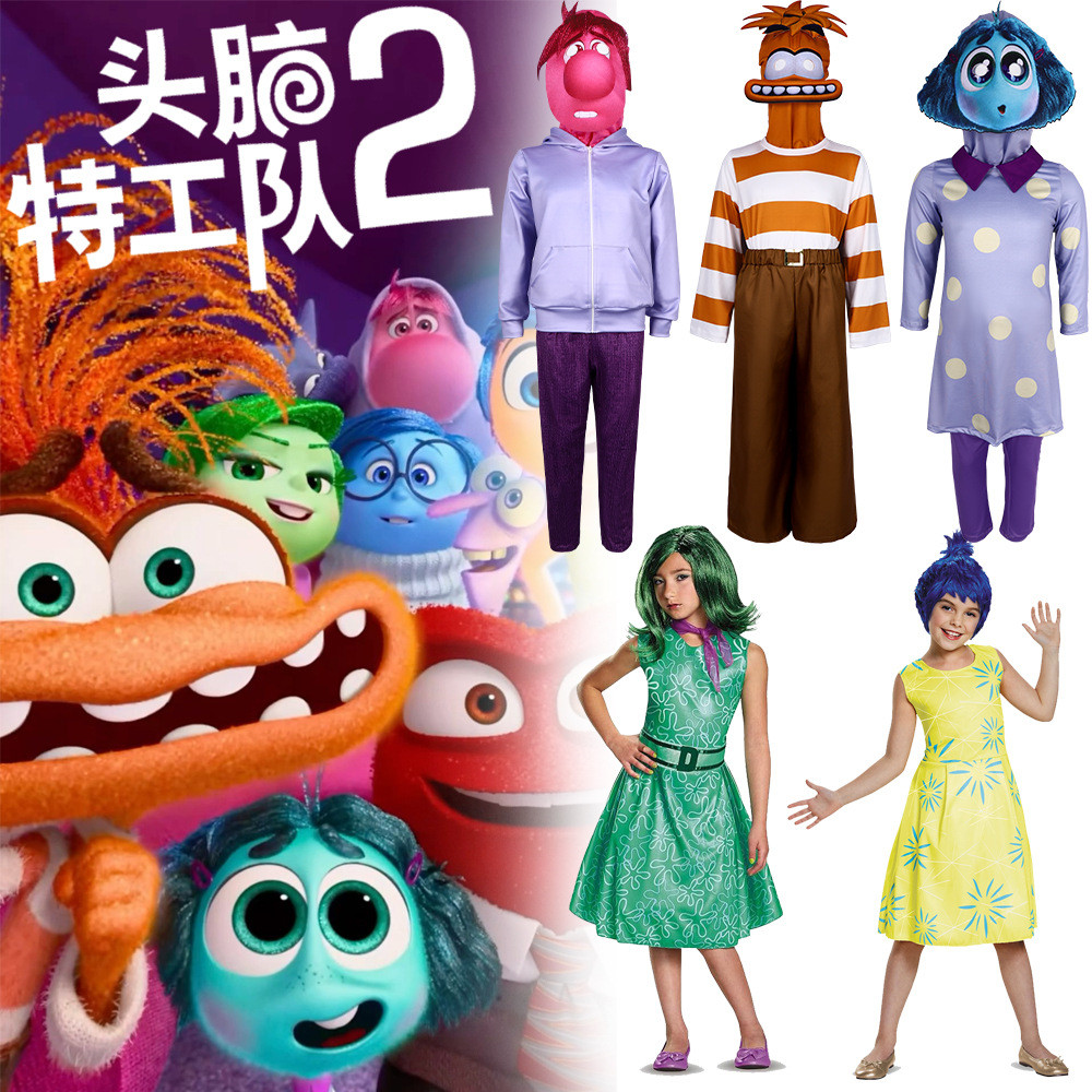 Inside Out 2 Inside Out Cos Trang Phục Hạnh Phúc Cảm Xúc Lele Halloween Trang Phục Hóa Trang WREG