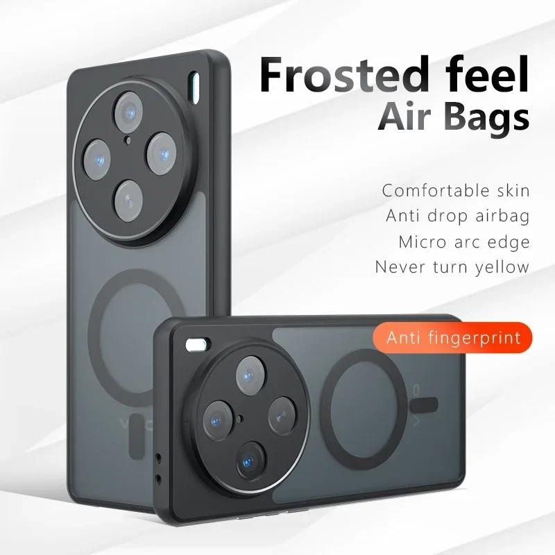 Dành cho Ốp điện thoại Vivo X100 Ultra X100s X100 Pro, Ốp lưng cứng màu đen cho Ốp lưng Acrylic chốn