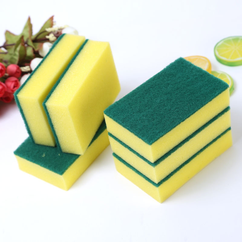 Hottome🥕Miếng bọt biển rửa chén hai mặt Sản phẩm vệ sinh nhà bếp bền bỉ