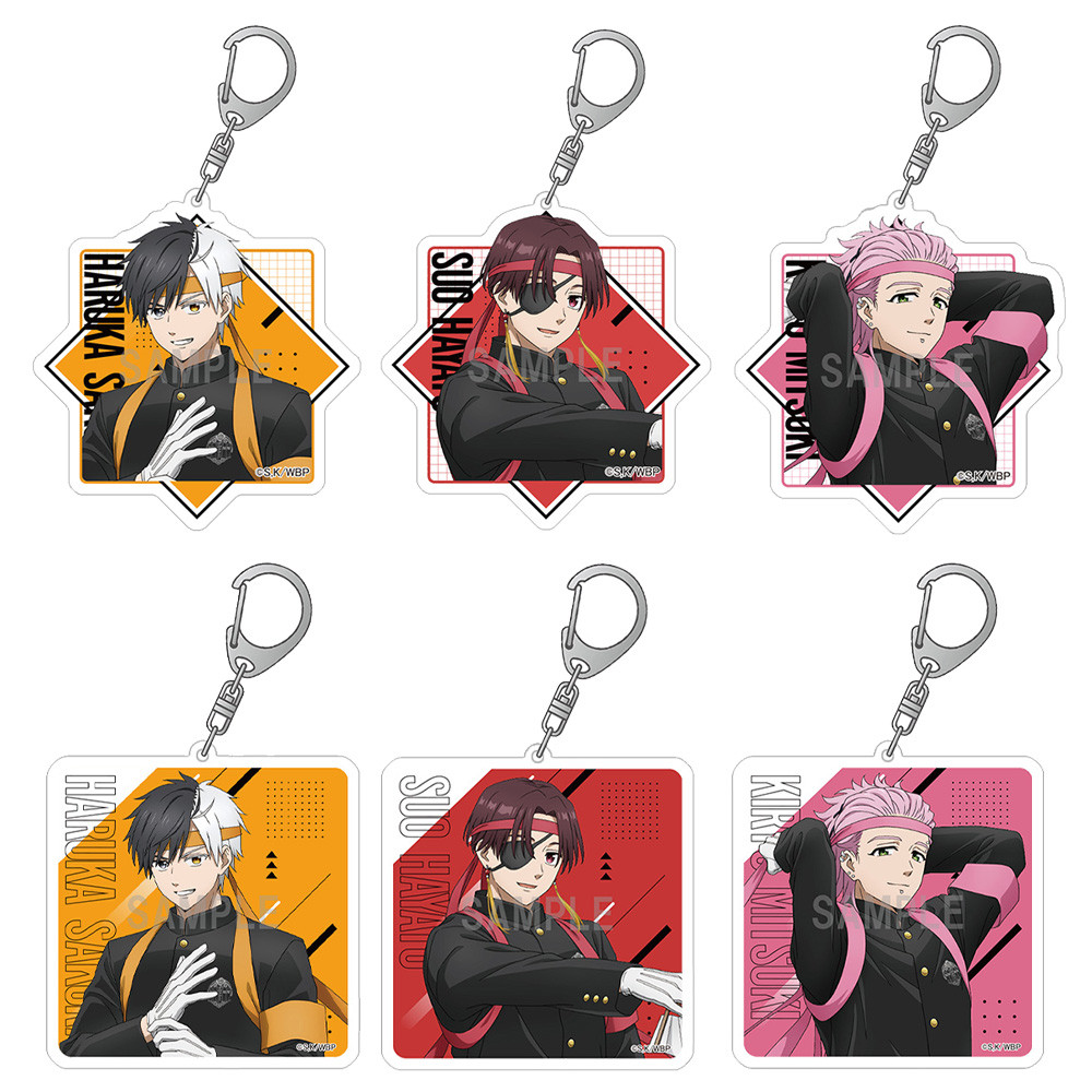 Wind Breaker character Haruka Sakura Akihiko Nirei Hayato Suo Toma Hiragi Ren Kaji square Acrylic ke