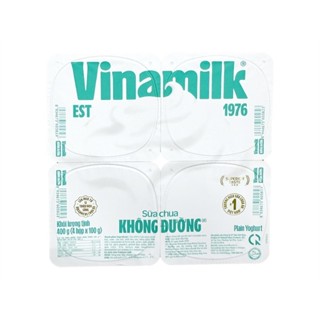    HỎA TỐC - LỐC 4 HỘP x 100G   Sữa chua không đường Vinamilk 