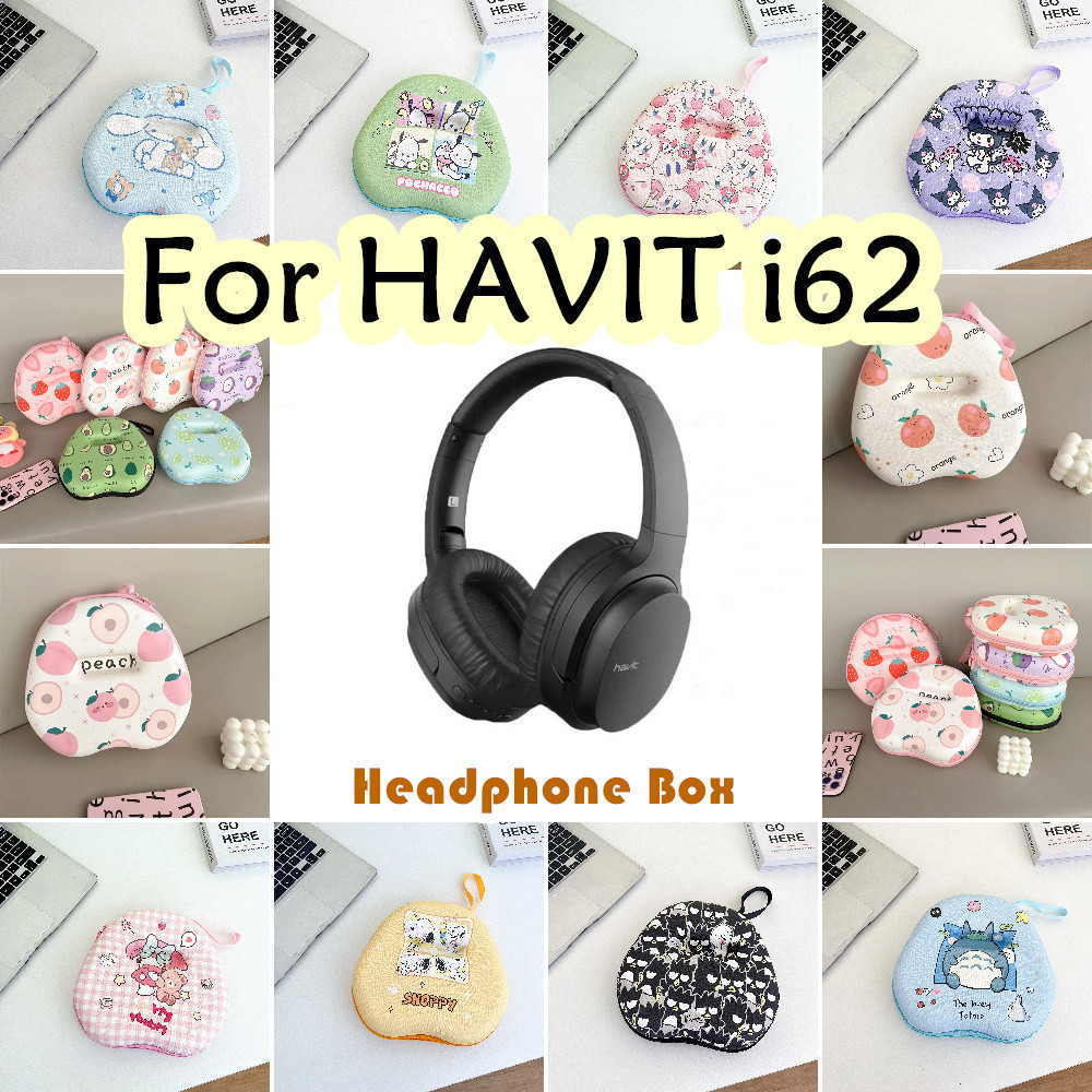Hàng CÓ SẴN Dành cho Hộp đựng tai nghe HAVIT i62 Phim hoạt hình Đổi mới Tai nghe Túi lưu trữ Hộp đựn