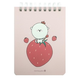 Sổ ghi chú bonjour bichon - morning glory 95196 - mẫu 4 - màu hồng - morning glory