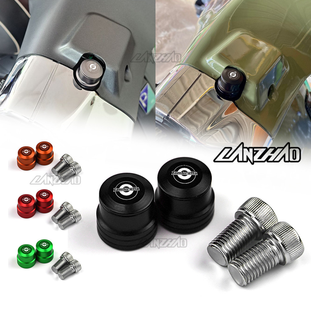 Cho Lambretta X125 X300 V200 m10 Xe Tay Ga Gương Lỗ Adapter Gương Bu Lông