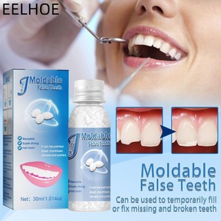 Eelhoe 30ml Bộ phục hồi răng tạm thời khoảng cách răng liên kết dụng cụ làm đẹp răng chắc chắn keo răng ma cà rồng răng giả zombie răng hổ nhỏ bộ răng