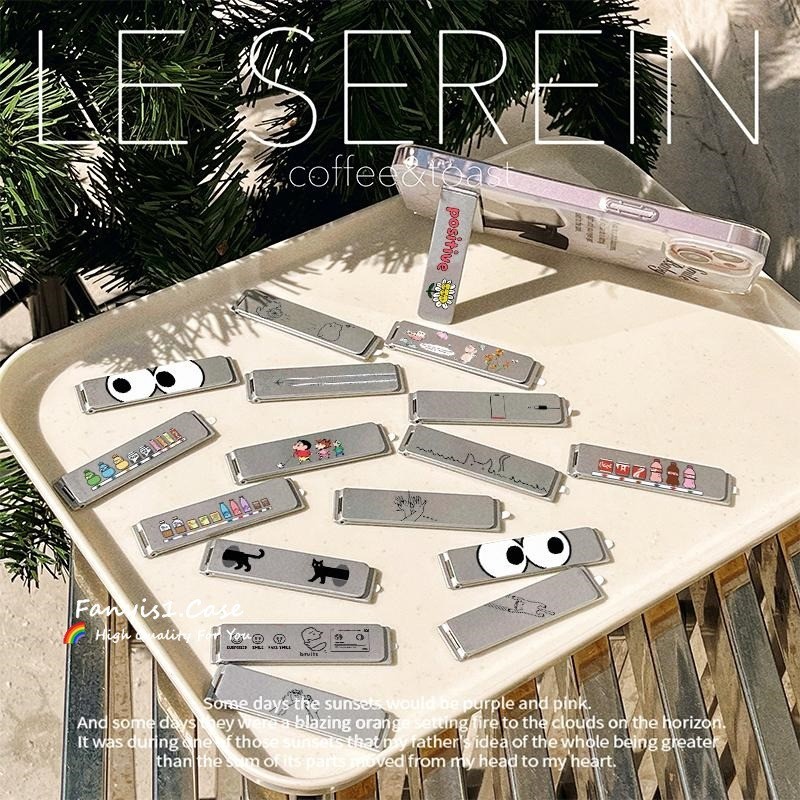 Kim Loại Bạc Cho Ốp Lưng Đa Năng Cá Tính Cao Cấp Dễ Thương Phong Cách Dính Vô Hình Di Động Cho Mọi Vỏ Điện Thoại