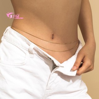 DFGF Lưng Dây Xích Bằng Kim Loại Đính Ngọc Trai Thời Trang Cho Nữ