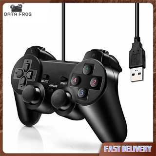 Giá thanh lý! có dây usb pc bộ điều khiển trò chơi tay cầm chơi game cho pc windows máy tính laptop màu đen cần điều khiển