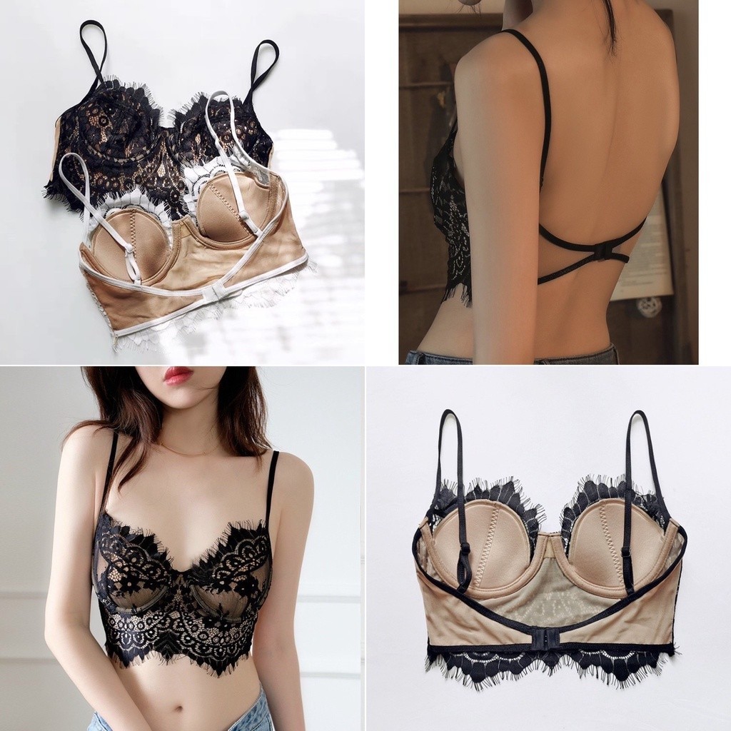 Áo bra corset bralette ren mềm có gọng mút sexy sang chảnh 329 [MEOW Corset]