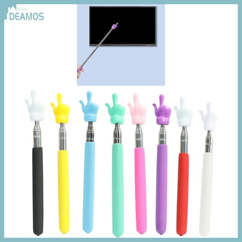Teacher Pointer with Finger Telescopic Pointer Stick for Classroom