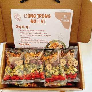 Trà Thảo Mộc Đông Trùng Ngũ Vị Combo 20 gói phục hồi, cải thiện sức khỏe,bổ thận ,giảm stress